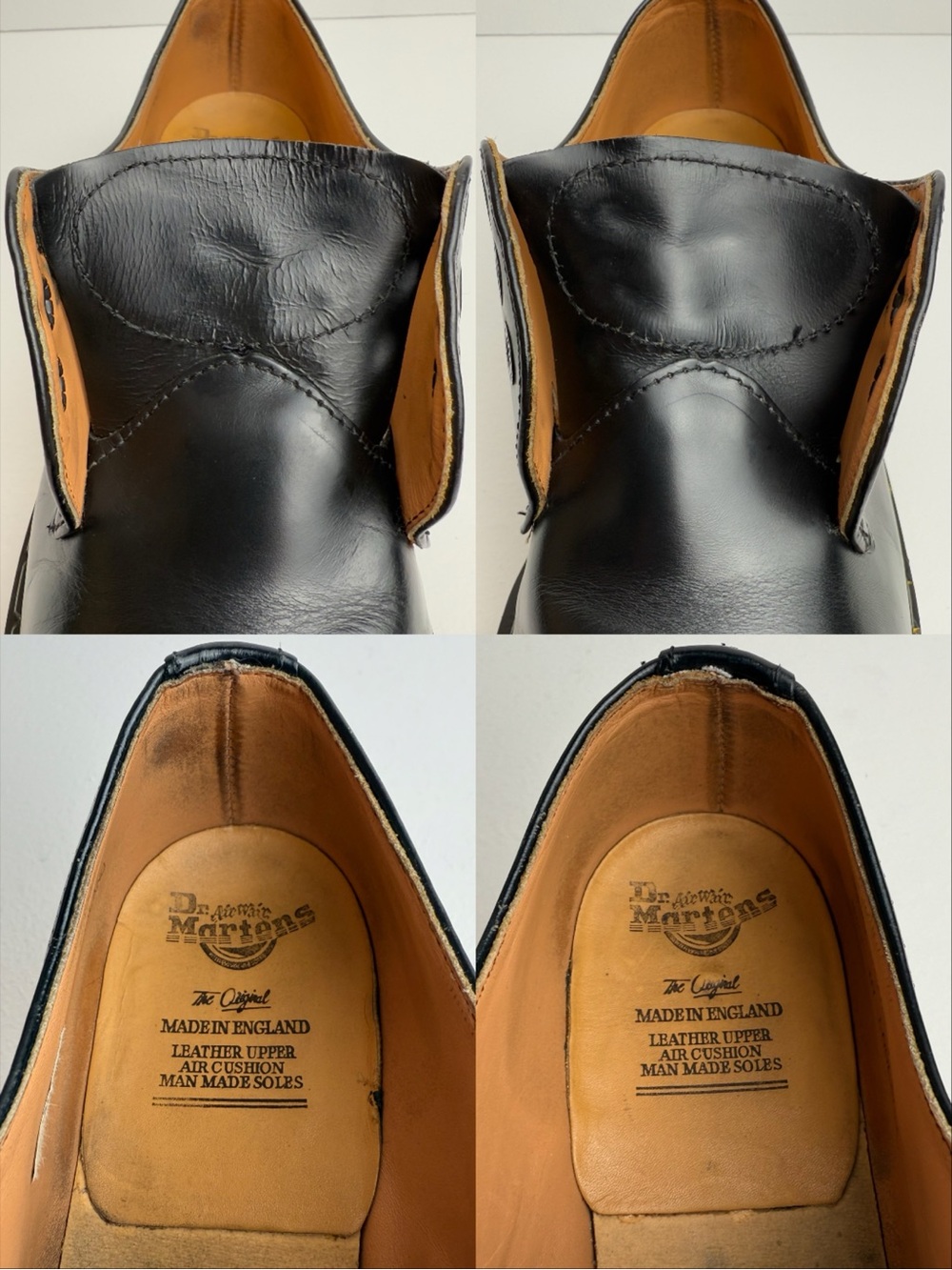 Vintage Dr. Martens Platforms 1925 Black Leather Envy Chunky MIE Oxfords UK 7 - Picture 14 of 16